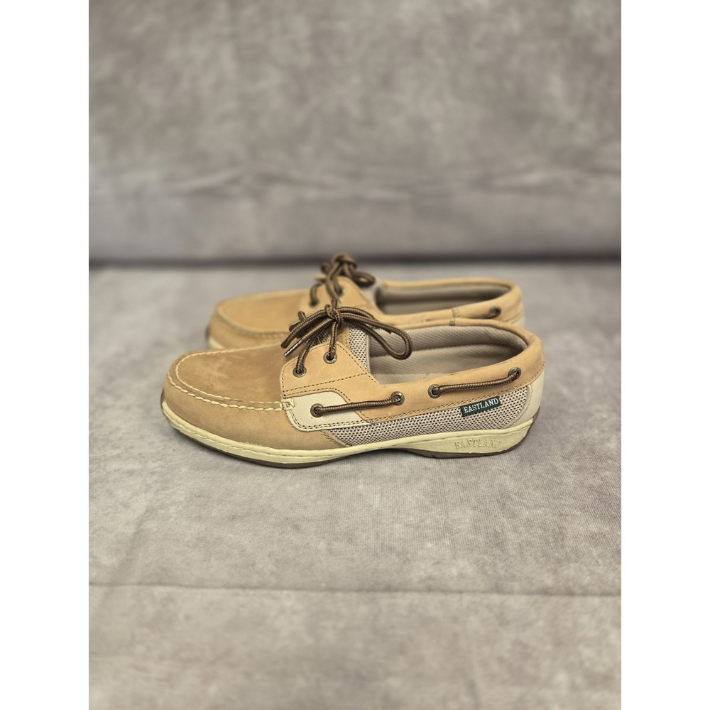 Eastland Womens Sz 9 Tan Boat Shoes